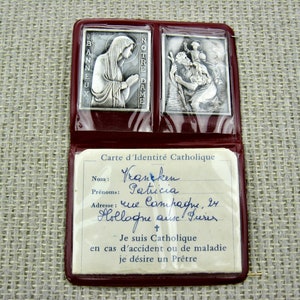 Our Lady of Banneux and Saint Christopher Pocket Shrine, from France