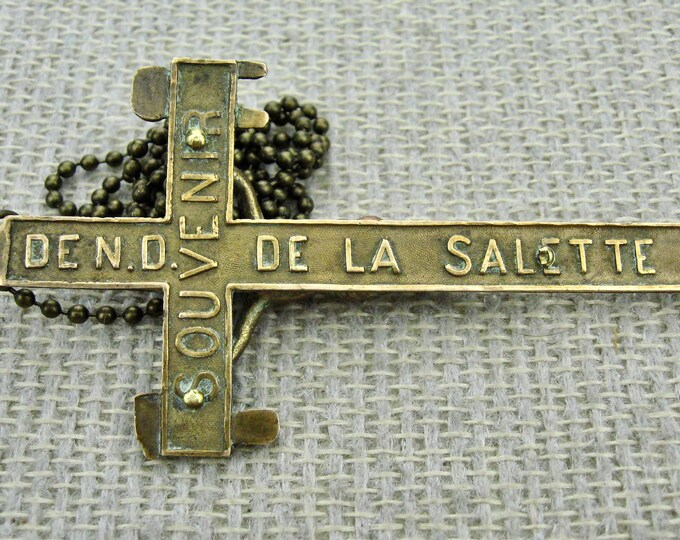 Our Lady of Salette Brass Crucifix Etsy