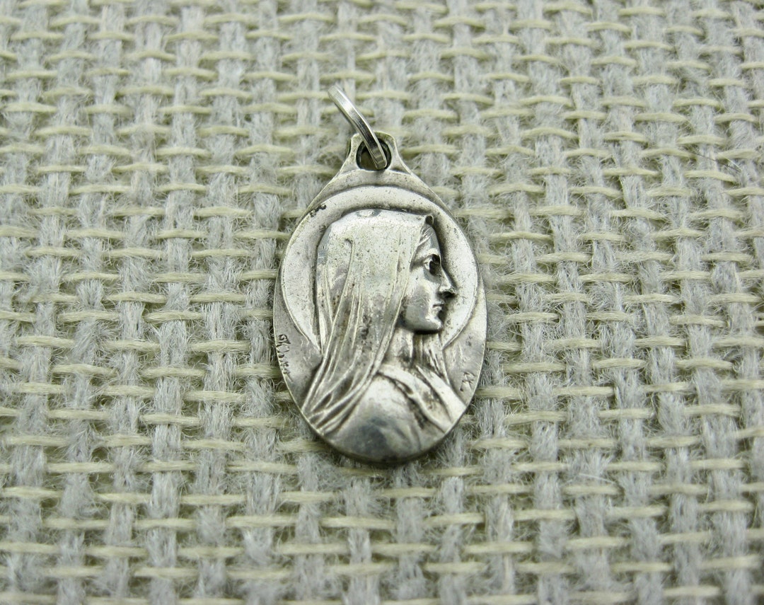 Our Lady of Lourdes Medal, Marked AP and Karo - Etsy