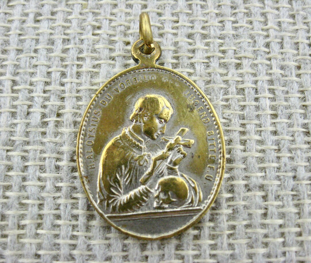 Saint Aloysius Gonzaga and Miraculous Mary Medal - Etsy