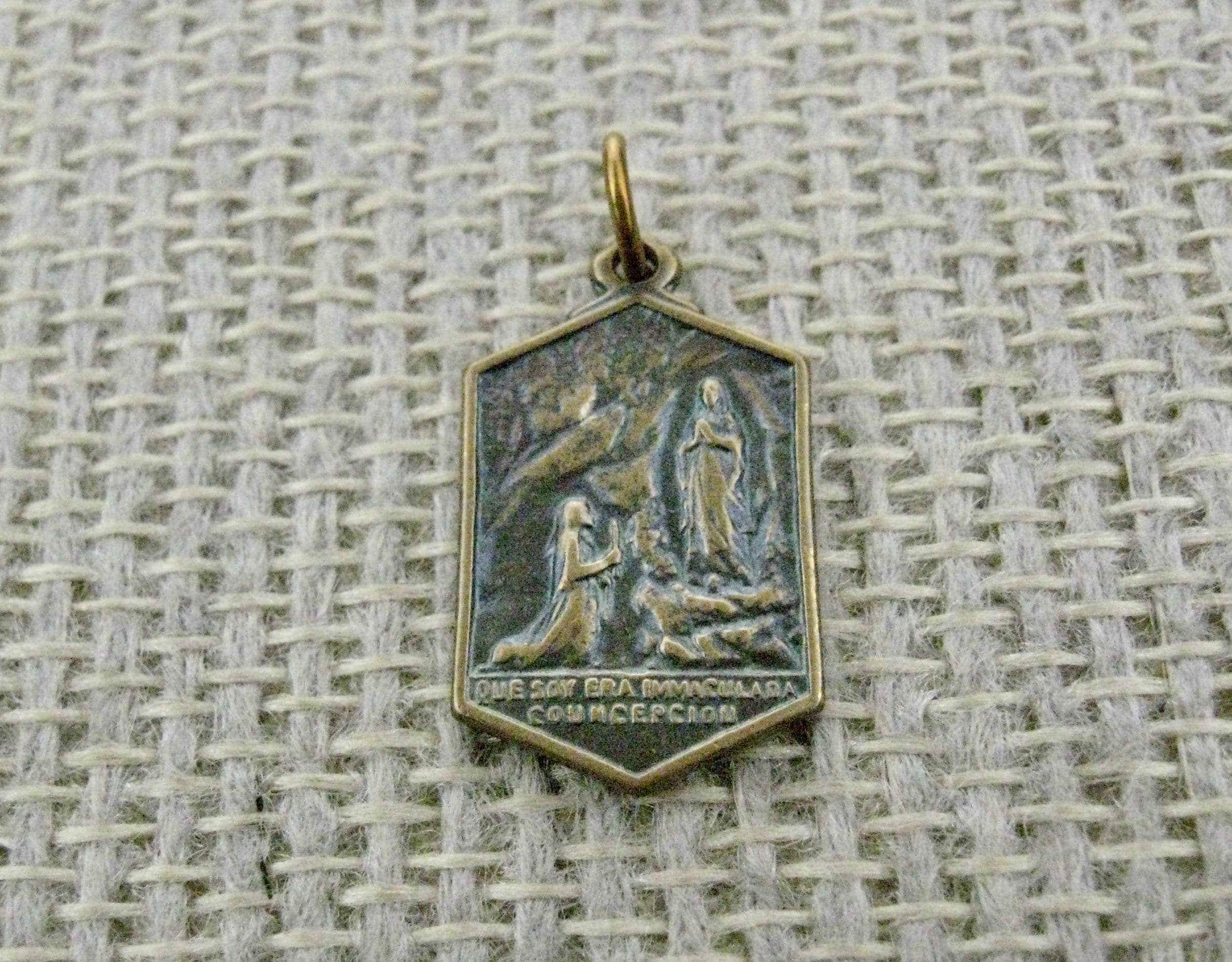 Our Lady of Lourdes Pendant - Etsy