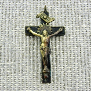 Crucifix with Sacred Heart and Crown of Thorns