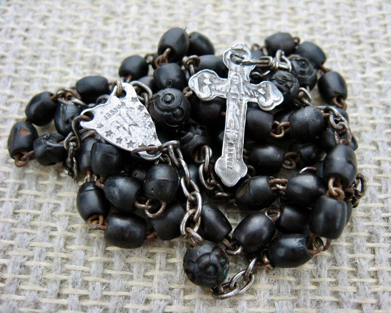 Saint Wilgefortis Rosary, made in France image 1