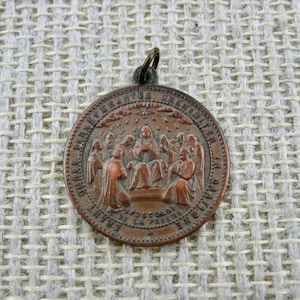 Medal of Jesus and His Apostles, marked Penin