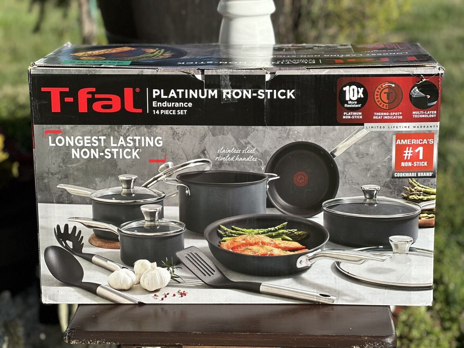 T-fal Endurance Collection Platinum Nonstick 13pc Cookware Set