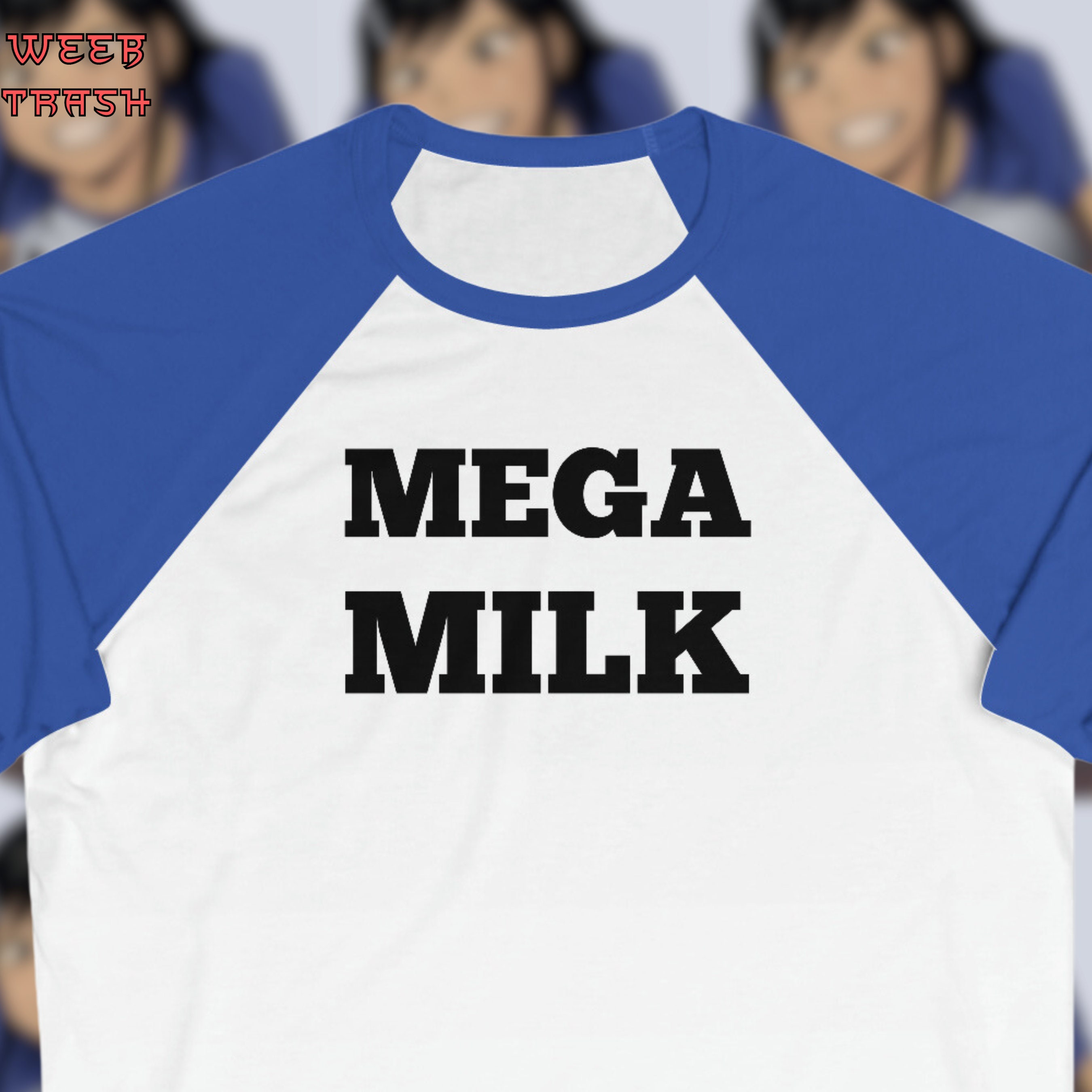 gift Kvarter erindringsmønter Mega Milk 3/4 Sleeve Tee - Etsy Israel