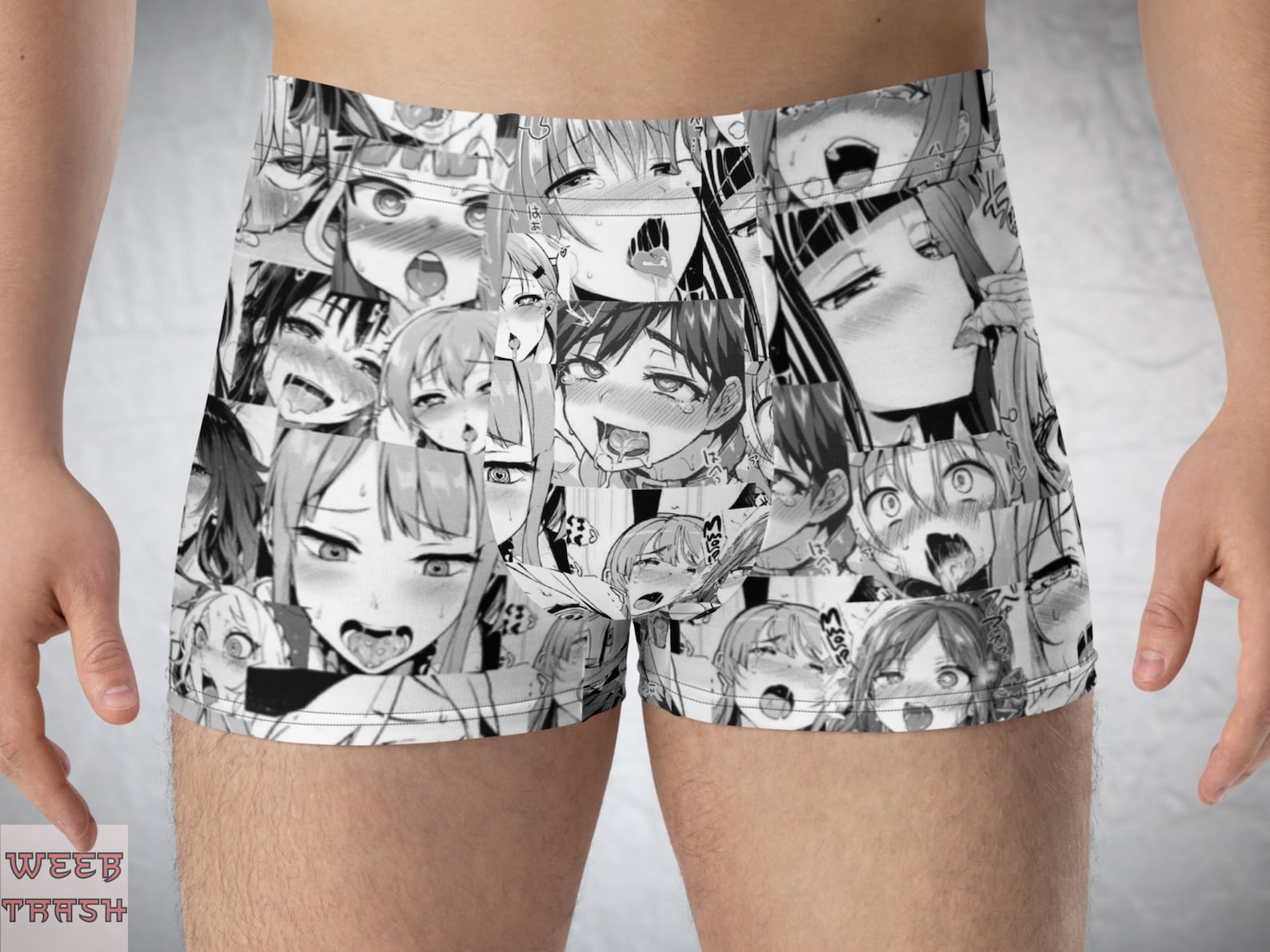 Anime Ahegao Boxer Briefs
