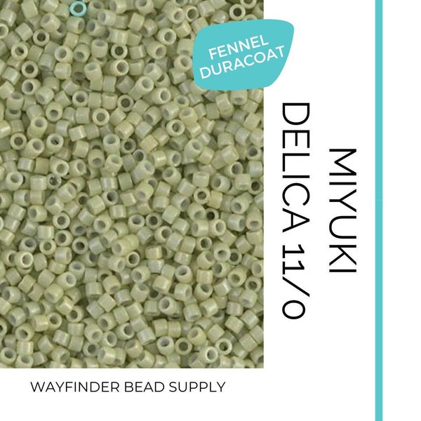 FENNEL DURACOAT Delica 11 | Opaque | Miyuki 11/0 | Miyuki Delica Beads | 11-0 Beads | Miyuki Beads | DB2123