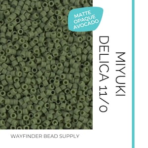 11-2033, Miyuki 22g Matte Op Light Olive Luster 11-2033, Miyuki 22g Matte Op Light Olive Luster
