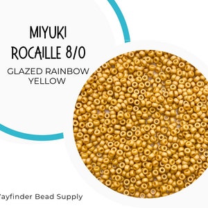 11-4692, Miyuki 22g Frost Opaque Glaze Rainbow Yellow 11-4692, Miyuki 22g Frost Opaque Glaze Rainbow Yellow