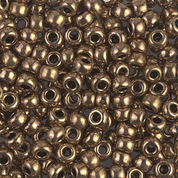 METALLIC BRONZE 6/0 Miyuki Seed Beads | Rocaille Round | Glass Beads | 6/0 | RR6-457