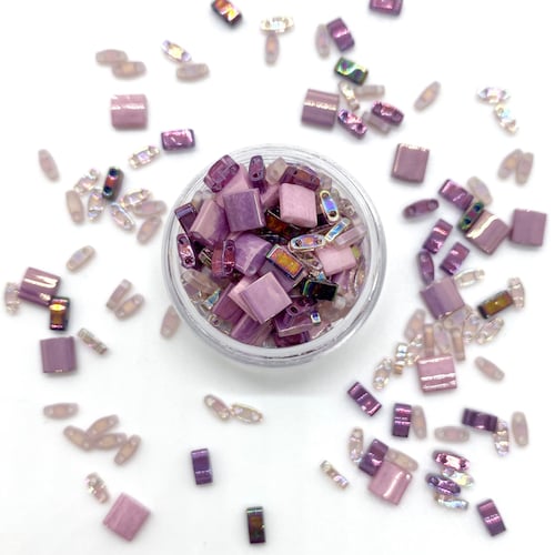 MIXED NUTS Miyuki Tila Beads Tila Mix Whole Half Etsy