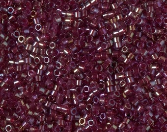 FANCY LINED RED Miyuki Delica 11/0 | Miyuki Beads | DB2375
