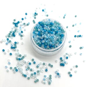 SEAFOAM DELICA Mix | 11/0 Miyuki Delica | Miyuki Seed Beads | Delica Bead Mix | Trendy Beads | Beachy | Tropical