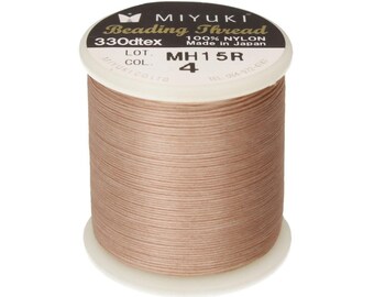 BLUSH Miyuki Beading Thread |  0.2 MM | #4 | Pre-waxed Nylon Thread | 50 Meters