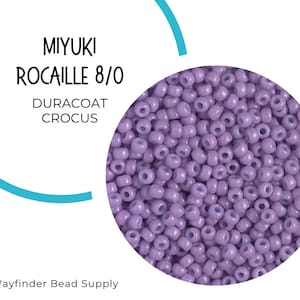 DURACOAT CROCUS Opaque Dyed 8/0 Miyuki Rocaille Beads | Seed Beads | Rocaille Round | Round Beads | RR8-4486