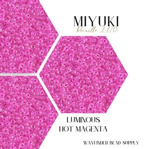 11-4302, Miyuki 22g Luminous Hot Magenta 11-4302, Miyuki 22g Luminous Hot Magenta