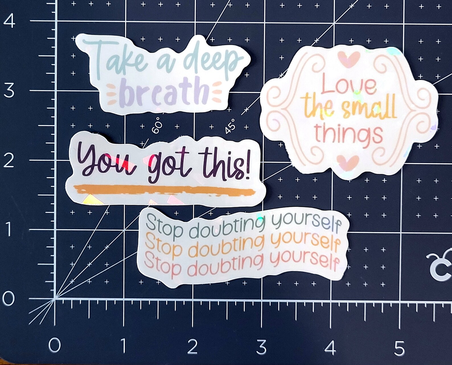 MENTAL HEALTH STICKERS Pack, Motivational Self Care Sticker Sets ...