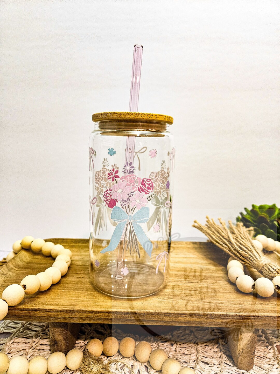 Coquette Glass Cup, Pink Bow Tumbler, Soft Girl Era, Balletcore, Grand ...