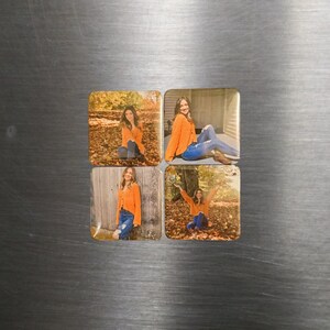 Custom Photo Magnets, Personalized Fridge Magnets, Picture Magnets, Save the Date Magnet, Memorial Gift, Family Photo Gift, Wedding Magnet image 7