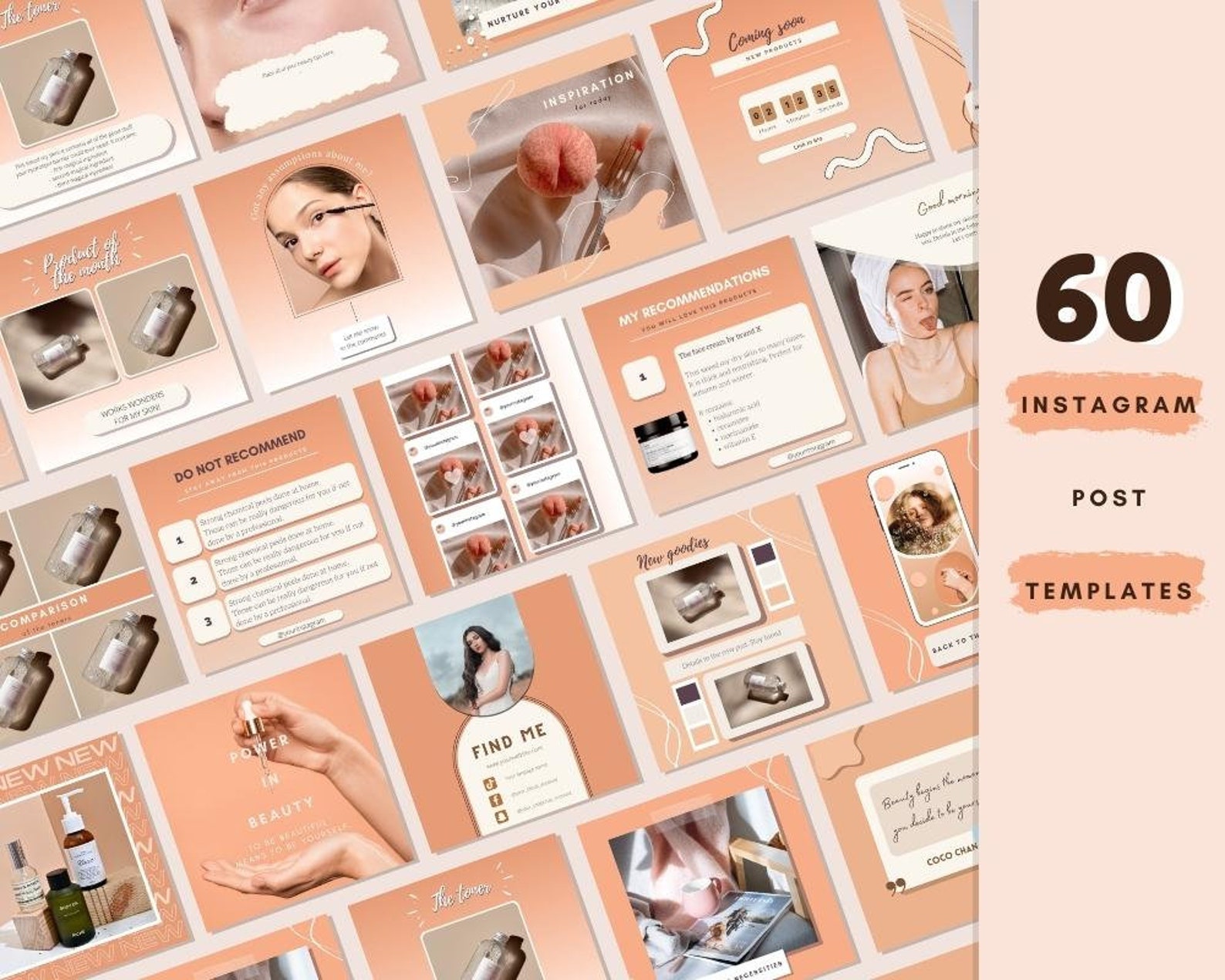 120 Instagram Template Bundle for Canva Instagram Story and Post Quotes ...