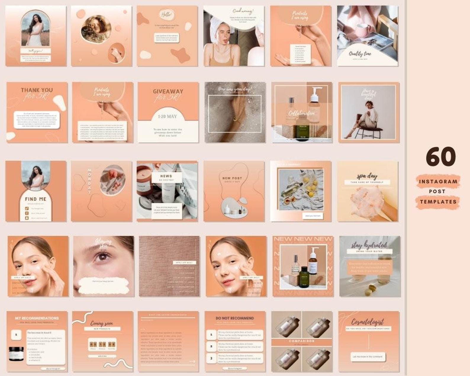 120 Instagram Template Bundle for Canva | Instagram Story and Post ...