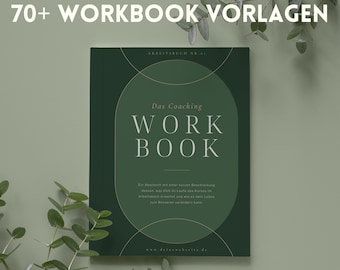 Coaching Workbook Template Fiona, 70+ customizable pages in Canva in German, uniform design templates for coaches, lead magnet coaching