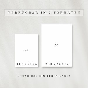 My journal as a PDF version in German (A4 & A5) | 50 minimalist diary pages A4 | Can be printed out or used digitally on the iPad image 4