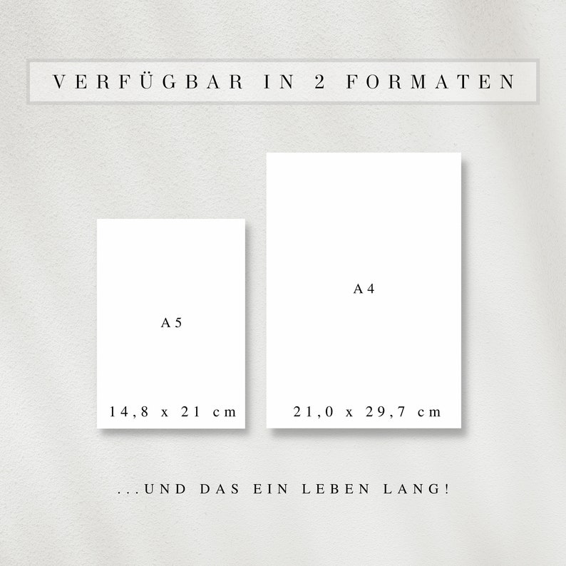 My journal as a PDF version in German (A4 & A5) | 50 minimalist diary pages A4 | Can be printed out or used digitally on the iPad image 4