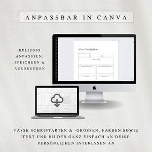 My journal as a PDF version in German (A4 & A5) | 50 minimalist diary pages A4 | Can be printed out or used digitally on the iPad image 6