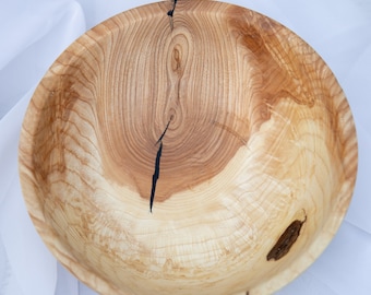 Handmade Ash wood salad bowl