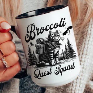 Brokkoli die heftige Tasse, Onyx-Sturm, BrokkoliQuest Gruppe-Katze vierter Flügel Ridoc Suche Gruppe Basgiath-Kriegskollegium Xaden Riorson Bücherwurm Geschenk