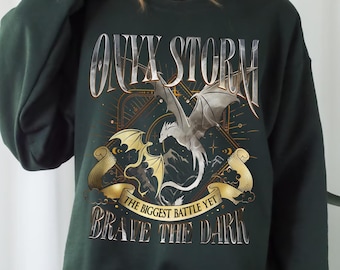 Onyx Storm Sweatshirt, Basgiath War College Hoodie, Fourth Wing, Dragon Rider, Violet Sorrengail, Bookish Gift Booktok Romantasy Smut Reader
