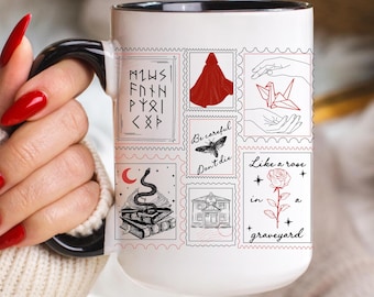 Taza Dramione, Taza con esposas, Idea de regalo para amantes de los libros, Regalo de Navidad, Club de lectura Dark Academia, Erótico, Lectura con moral ambigua, Regalo de cumpleaños para ella