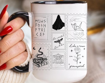 Taza Dramione, Taza con esposas, Idea de regalo para amantes de los libros, Regalo de Navidad, Club de lectura Dark Academia, Erótico, Lectura con moral ambigua, Regalo de cumpleaños para ella