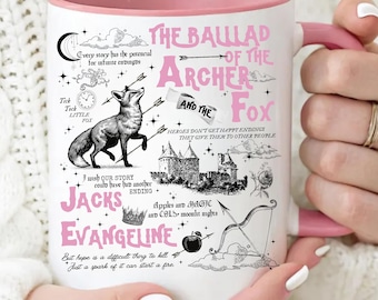 Taza "La balada del arquero y el zorro" / OUABH / Regalo para amantes de los libros / Jacks, Príncipe de Corazones / Merchandising literario / BookTok