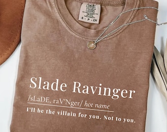 Camiseta de Slade Ravinger, camiseta "Villan For You", Prisionero Plateado Comfort Colors®, Auren Goldfinch, Shadow Daddy, regalo para amantes de los libros, idea de regalo para amantes de los libros