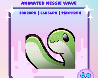 Apex Legends Nessie Wave Animated Emote: Twitch, Discord, Youtube (Digital Download)