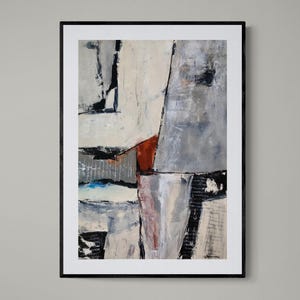 Abstract Mixmedia Original Painting to decor your Office or Home Wall Art | One of a Kind