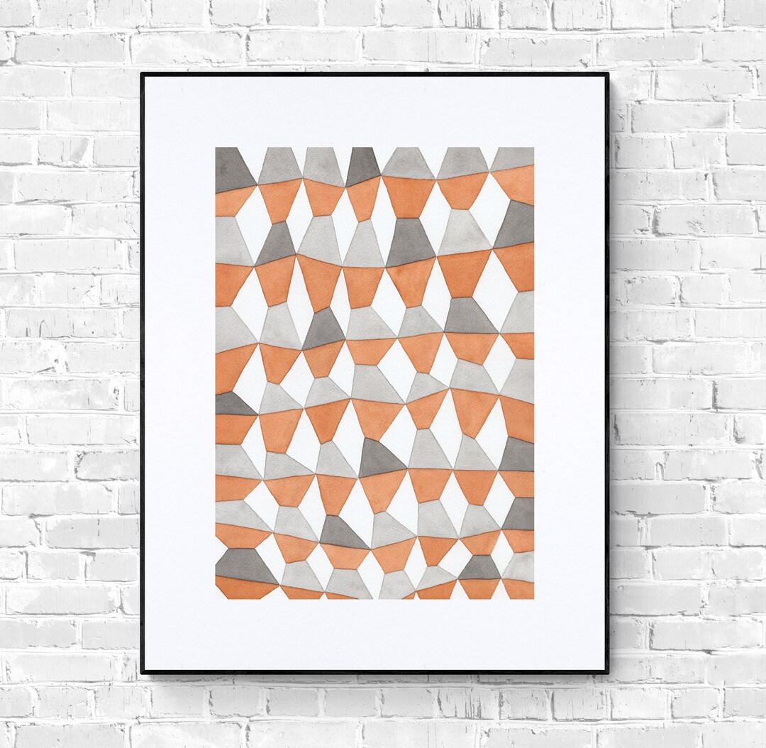 Abstract Original Art Print to Decorate Your Office or Home Wall Decor ...