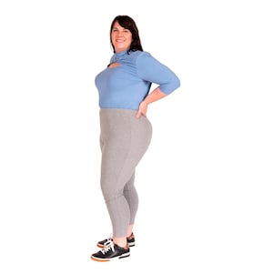 Plus Size Ankle Leggings | Women Leggings | Yoga Workout Leggings | 1X 2X 3X 4X 5X | Soft Cozy Leggings | Exercise Fitness Leggings