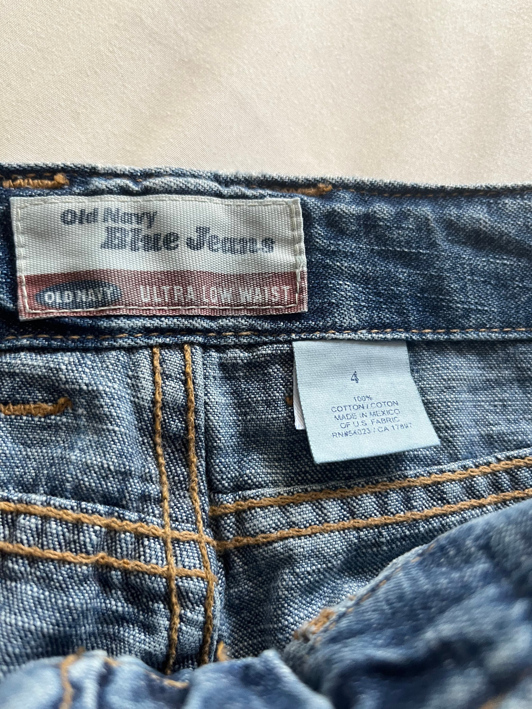 Vintage ultra Low Waist Old Navy Jeans Womens Size: 4 VTG 1990s ...
