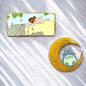 Studio Ghibli-Inspired Forest Spirit Enamel Pin, Cute Anime Aesthetic Badge, Nature Inspired Accessory Anime Gift Kawaii Lapel Pin Gift Idea