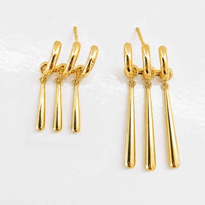 Zoro Earrings One Piercing, Sterling Silver Anime Cosplay Dangle Jewelry