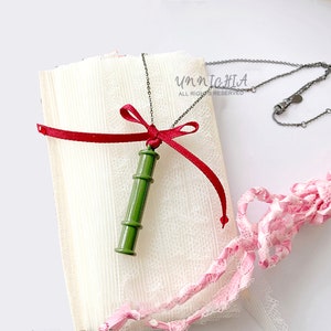 Nezuko Necklace Slayer Anime Bamboo Necklace Cosplay Jewelry, Birthday Gift Summer Festival Jewelry Gift For Girlfriend Back to School Gift