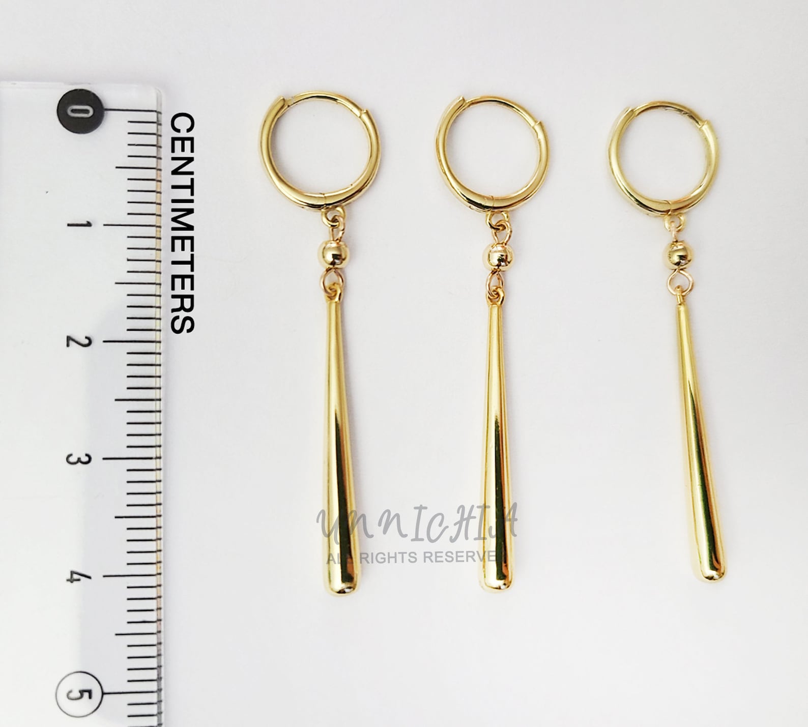 18K Gold Zoro Dangle Earrings Chic Earrings Edgy Wedding Etsy