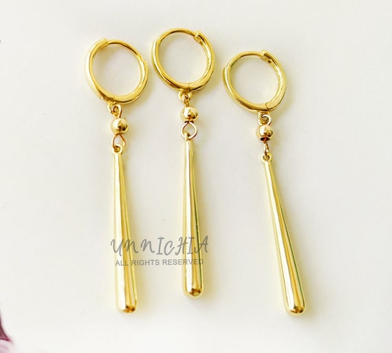 Pendientes Zoro de Oro de 18K Pendientes Elegantes - Etsy España