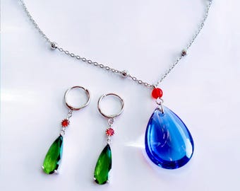 Acheter Collier Pendentif En Verre De Pierres Précieuses Naruto