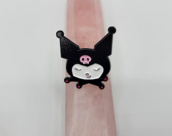 Biker Bunny Enamel Pin
