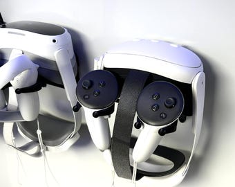 Soporte de pared para auriculares y controladores de realidad virtual Meta QUEST 1/2/3
